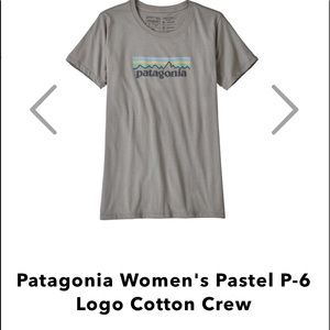 Patagonia pastel p-6 logo cotton crew